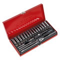Sealey AK690 Premier Metric/Imperial Socket Set 1/4