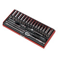 Sealey AK690 Premier Metric/Imperial Socket Set 1/4