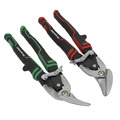 Sealey AK69072 Premier High Leverage Offset Aviation Tin Snip Set 2pc