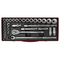Sealey AK693 Premier Metric/Imperial Socket Set 1/2