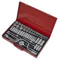 Sealey AK694 Premier Metric/Imperial/Whitworth Socket Set 3/8