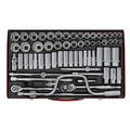 Sealey AK694 Premier Metric/Imperial/Whitworth Socket Set 3/8