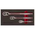 Sealey AK7933 Premier Platinum Pear-Head Ratchet Wrench Set with Flip Reverse 3pc