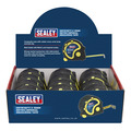 Sealey AK98912 Metric/Imperial Rubber Tape Measure 5m(16ft) x 19mm - Display Box of 12