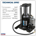 Sealey AM30S Viking Manual/Air Hydraulic Bottle Jack 30 Tonne