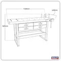 Sealey AP1640 Woodworking Bench with 4 Drawers