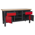 Sealey Workbench with 2 Drawers, 2 Cupboards & Open Storage