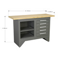 Sealey AP2030BB Heavy-Duty Workbench with 5 Drawers
