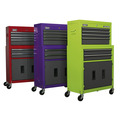 American PRO® Topchest & Rollcab Combination 6 Drawer - Purple/Grey