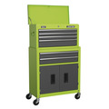 American PRO® Topchest & Rollcab Combination 6 Drawer with 170pc Tool Kit - Green/Grey