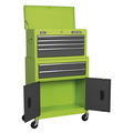 Sealey American PRO® Topchest & Rollcab Combination 6 Drawer - Green/Grey