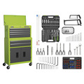 American PRO® Topchest & Rollcab Combination 6 Drawer with 170pc Tool Kit - Green/Grey