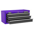 Sealey AP22309BBCP American PRO&reg; Mid-Box Tool Chest 3 Drawer - Purple/Grey
