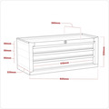 Sealey AP22309BBCP American PRO&reg; Mid-Box Tool Chest 3 Drawer - Purple/Grey
