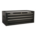 Sealey American PRO® Topchest, Mid-Box Tool Chest & Rollcab Stack 14 Drawer - Black