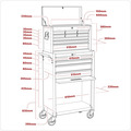 Sealey American PRO® Topchest & Rollcab Combination 13 Drawer - Red/Grey