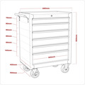American PRO® Rollcab 6 Drawer - Red