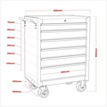 Sealey American PRO® Rollcab 6 Drawer - Black