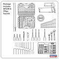 Sealey American PRO® Topchest & Rollcab Combination 6 Drawer with 170pc Tool Kit - Blue/Black