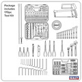 American PRO® Topchest & Rollcab Combination 6 Drawer with 170pc Tool Kit - Black