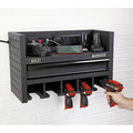 Superline PRO® Power Tool Storage Rack with Drawer & Power Strip