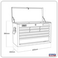 Sealey AP2509B American PRO&reg; Topchest 9 Drawer - Black/Grey