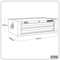 Sealey AP26029TG Superline PRO&reg; Mid-Box Tool Chest 2 Drawer - Grey/Black