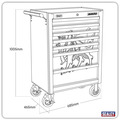 Superline PRO® Rollcab 7 Drawer & Wales Graphics Pack