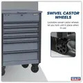Sealey AP266G Superline Pro&reg; Tool Trolley 6 Drawer - Grey