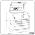 Sealey Superline PRO® Black Edition Topchest with 4 Soft Close Drawers & Power Bar 660mm