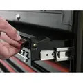 Sealey AP28104BR Premier™ Retro Style Topchest 4 Drawer - Black with Red Anodised Drawer Pulls