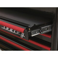Premier™ Retro Style Mid-Box Tool Chest 2 Drawer - Black with Red Anodised Drawer Pulls