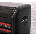 Premier™ Retro Style Wide Topchest & Rollcab Combination 10 Drawer - Black with Red Anodised Drawer Pulls