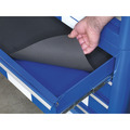 Sealey Premier™ Retro Style Topchest, Mid-Box Tool Chest & Rollcab Combination 10 Drawer - Blue with White Stripes