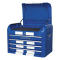 Sealey Premier™ Retro Style Topchest 4 Drawer - Blue with White Stripes