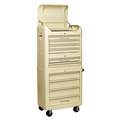 Sealey Premier™ Retro Style Topchest, Mid-Box Tool Chest & Rollcab Combination 10 Drawer - Cream