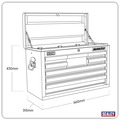 Superline PRO® Topchest 8 Drawer - Red