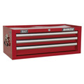 Sealey AP33339 Superline PRO® Mid-Box Tool Chest 3 Drawer - Red