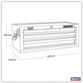 Sealey AP33339B Superline PRO&reg; Mid-Box Tool Chest 3 Drawer - Black