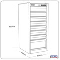 Sealey Superline PRO® Hang-On Chest 8 Drawer - Black