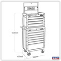Sealey Superline PRO® Topchest & Rollcab Combination 11 Drawer