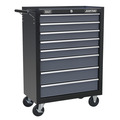 Tool Chest Combination 16 Drawer with Ball-Bearing Slides - Black/Grey & 398pc Tool Kit