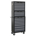 American PRO® Tool Chest Combination 16 Drawer - Black/Grey