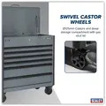Sealey AP366G Tool Trolley 6 Drawer - Grey