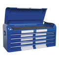 Sealey Premier™ Retro Style Wide Topchest & Rollcab Combination 10 Drawer Blue with White Stripes