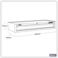 Sealey AP41119 Superline PRO® Heavy-Duty Mid-Box Tool Chest with Drawer - Red