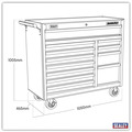 Sealey AP41120B Superline PRO® Heavy-Duty Rollcab 12 Drawer - Black