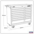 Sealey AP41169 Superline PRO® Heavy-Duty Rollcab 16 Drawer - Red