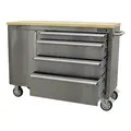 Sealey AP4804SS Mobile Stainless Steel Tool Cabinet 4 Drawer