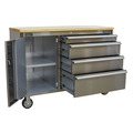 Sealey AP4804SS Premier™ Mobile Stainless Steel Tool Cabinet 4 Drawer